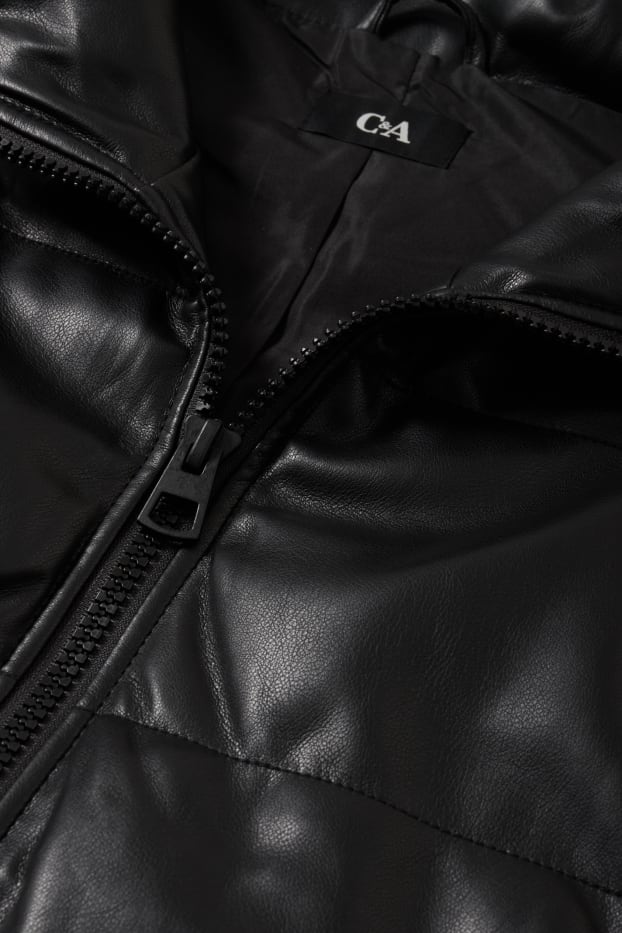 Dona - Armilla embuatada - pell sintètica - negre