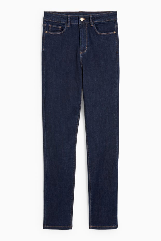 Dames - Slim jeans - high waist - LYCRA® - jeansdonkerblauw