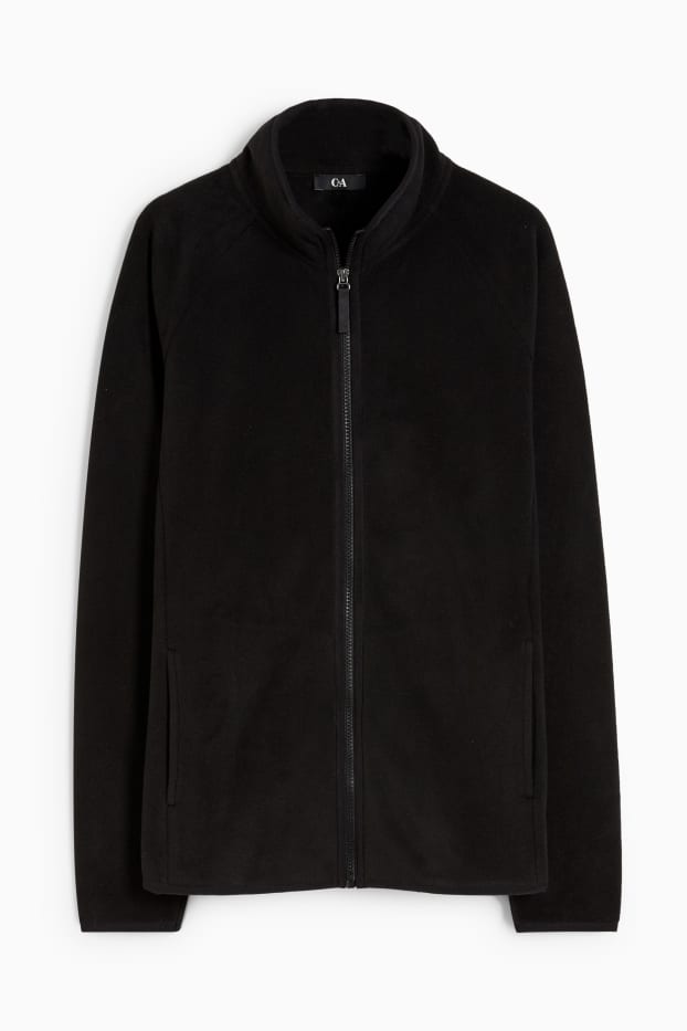 Women - Basic fleece jacket - black