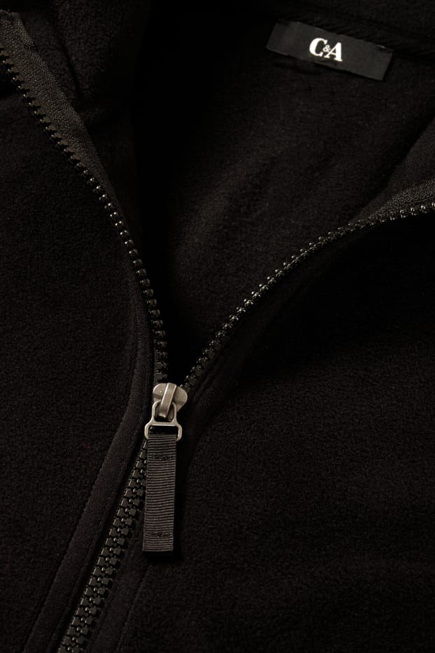 Women - Basic fleece jacket - black