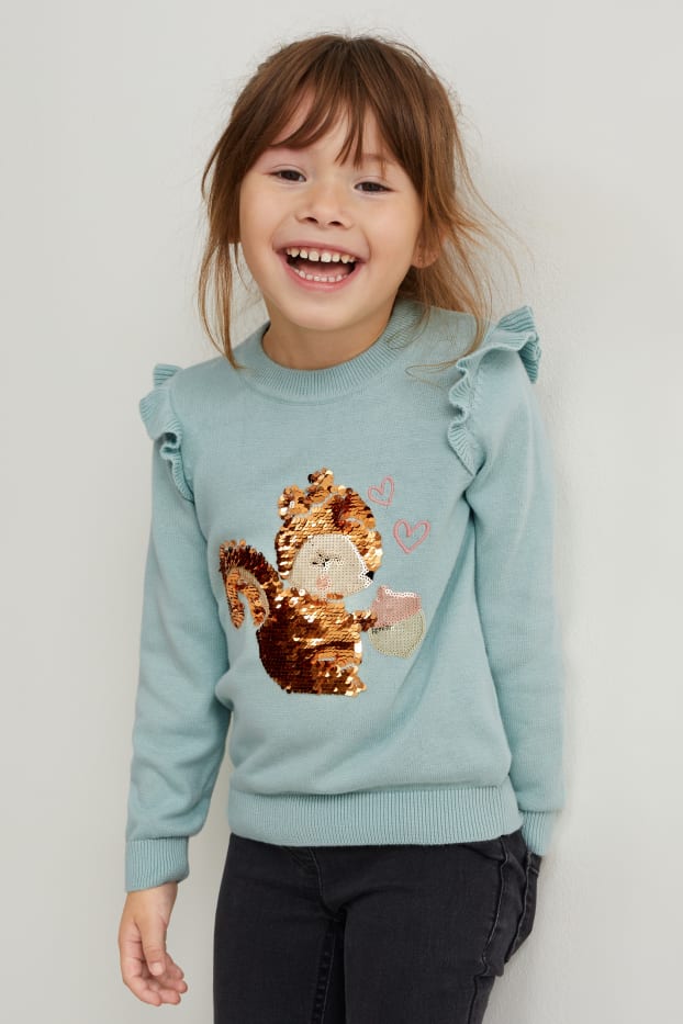 Bambine - Maglione - verde menta