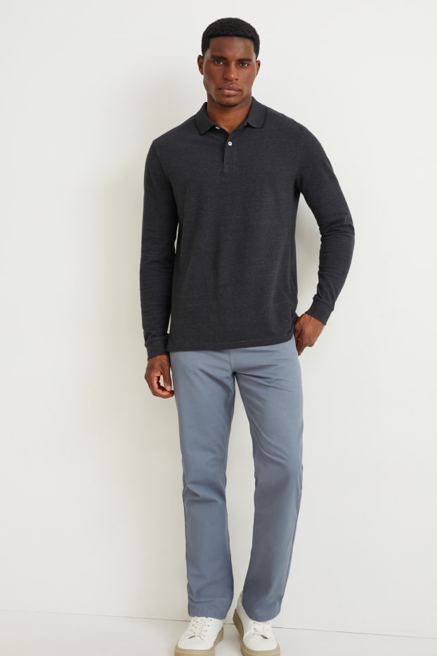 Home - Pantalons - regular fit - gris fosc