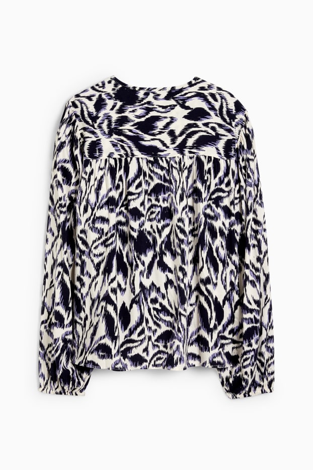 Femmes - Chemisier - à motif - blanc