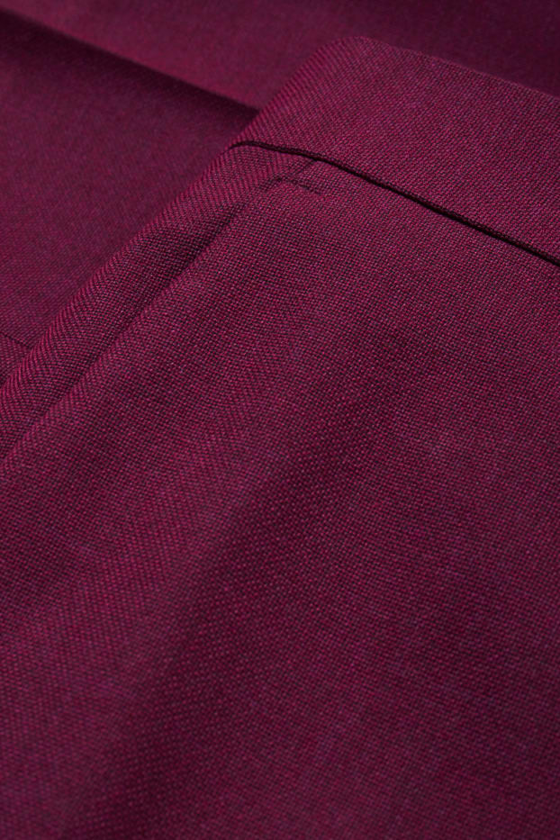 Pánské - Oblekové kalhoty - slim fit - Flex - stretch - fialová