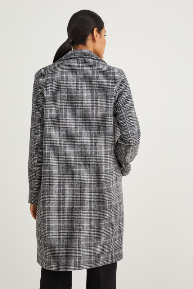 Dona - Abric - de quadres - negre/blanc
