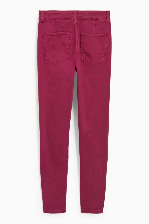 Women - Jegging jeans - high waist - violet