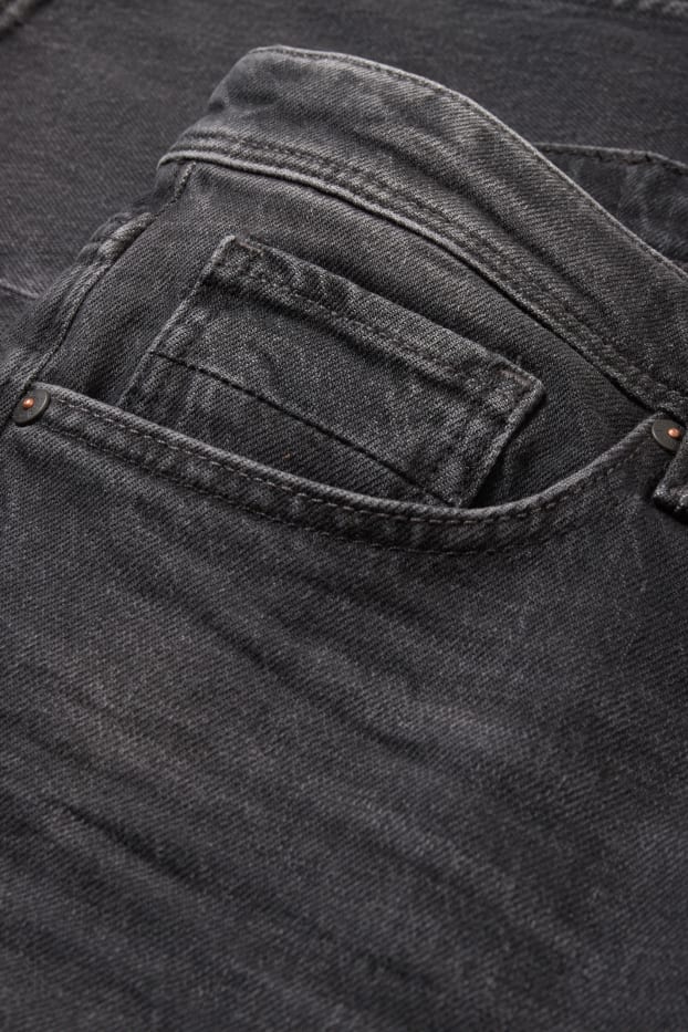 Herren - Slim Tapered Jeans - LYCRA® - schwarz