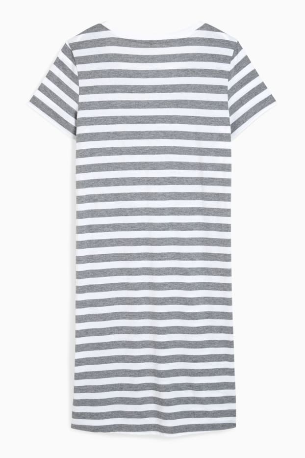 Femmes - Chemise de nuit - Mickey Mouse - blanc / gris