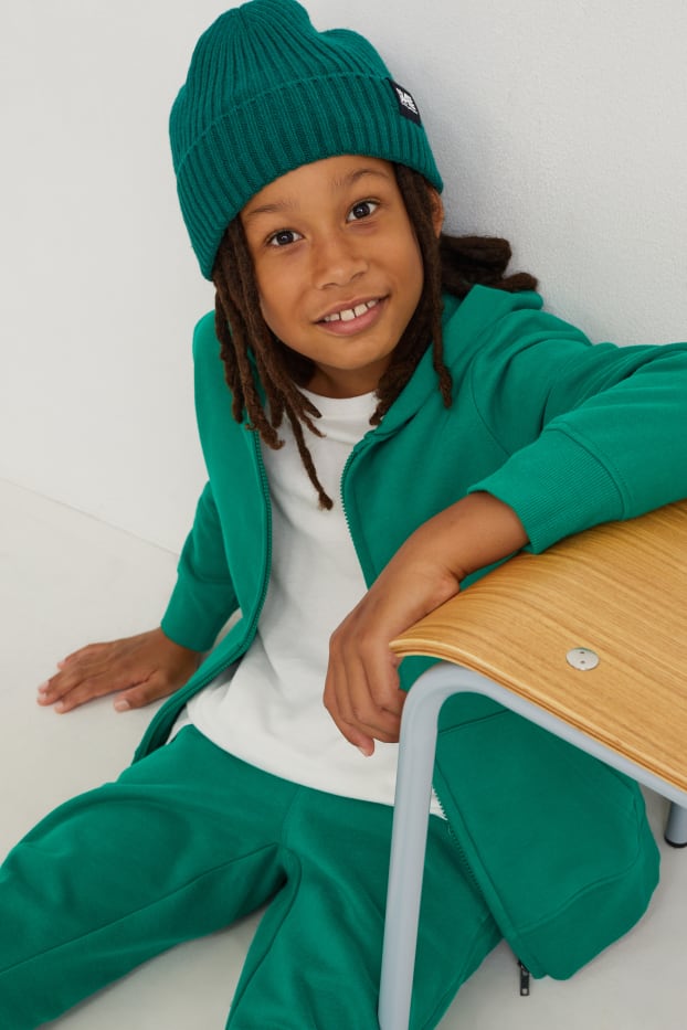 Bambini - Berretto in maglia - verde