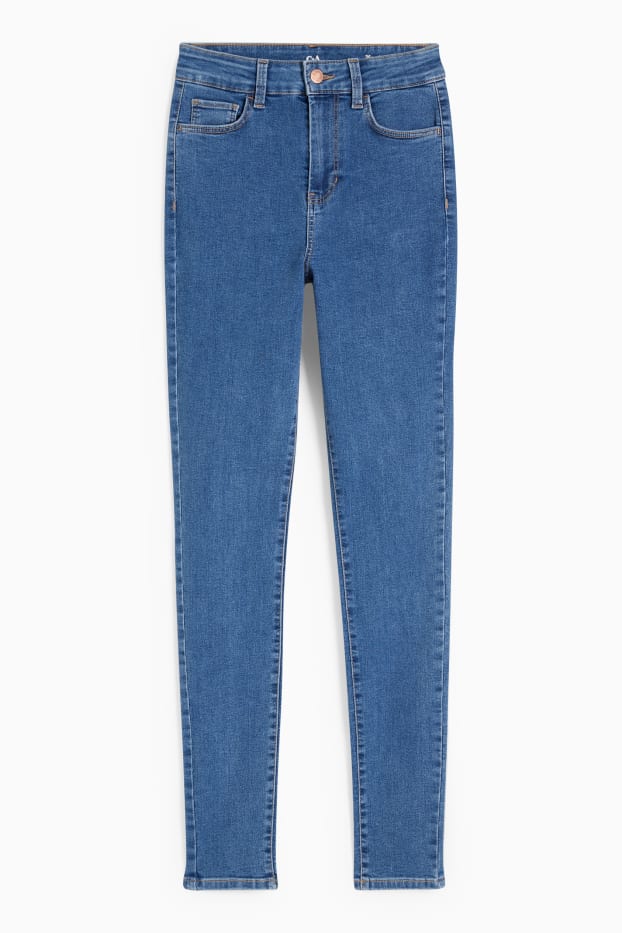 Femei - Jegging jeans - talie înaltă - denim-albastru