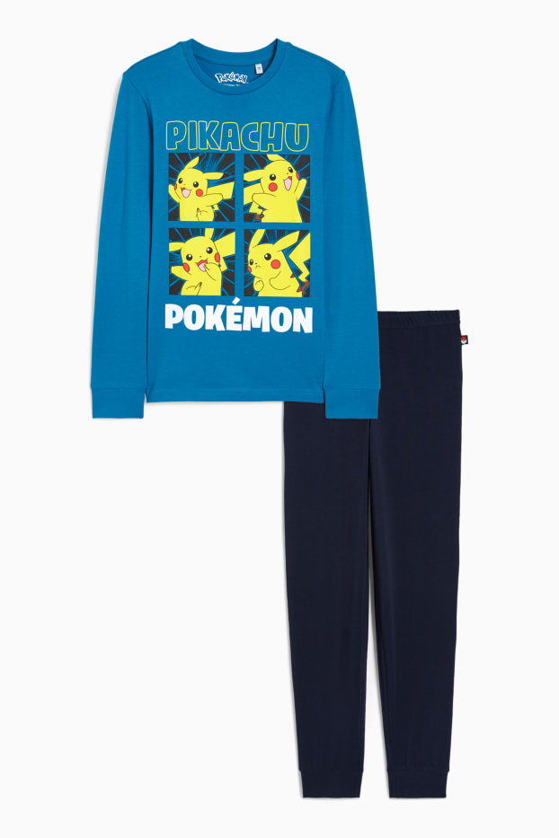 Copii - Băieți - Pokémon - pijama - 2 piese - albastru închis