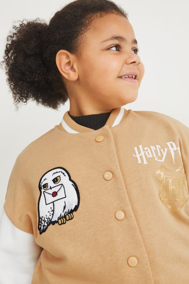 Enfants filles - Extended Sizes - Harry Potter - veste style universitaire - beige