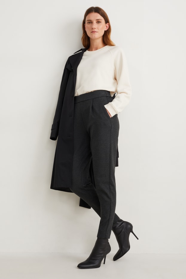 Damen - Jersey-Hose - dunkelgrau