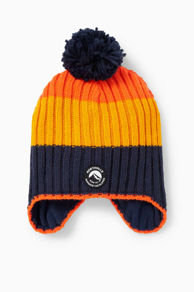 Kinder Jungen - Ski-Mütze - gelb