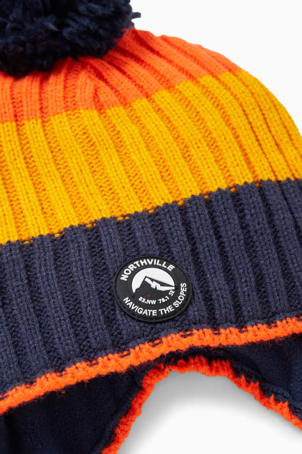 Kinder Jungen - Ski-Mütze - gelb