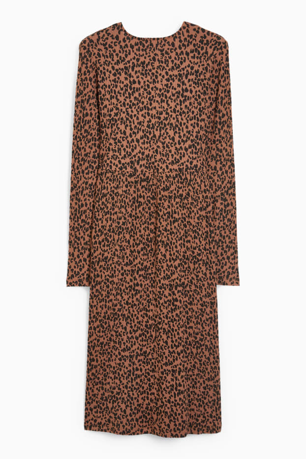 Femmes - Robe d’allaitement - à motif - marron