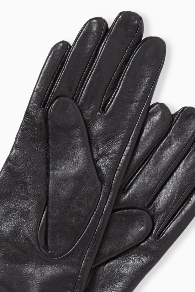 Femmes - Gants en cuir - noir