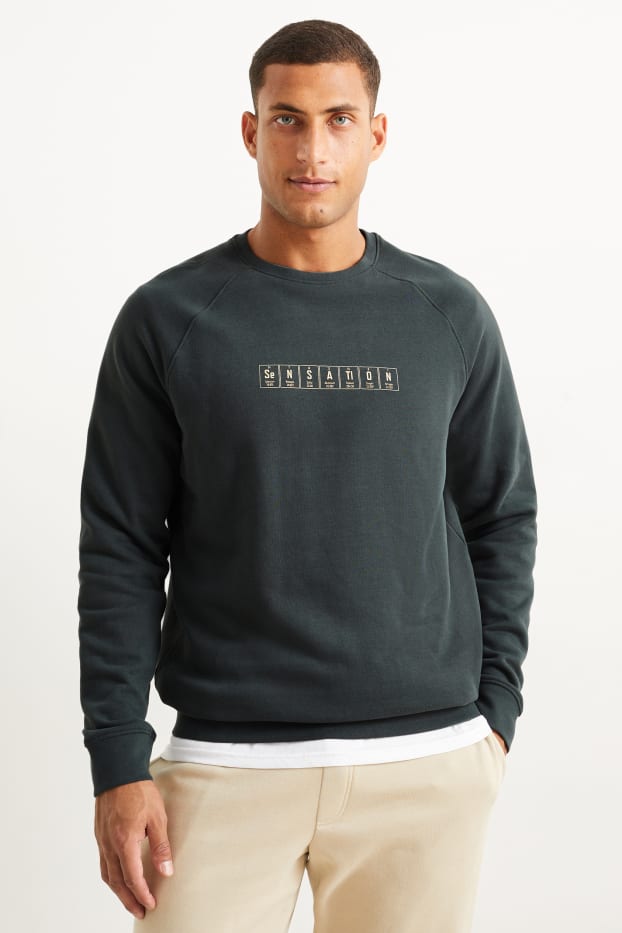 Heren - Sweatshirt - donkergrijs