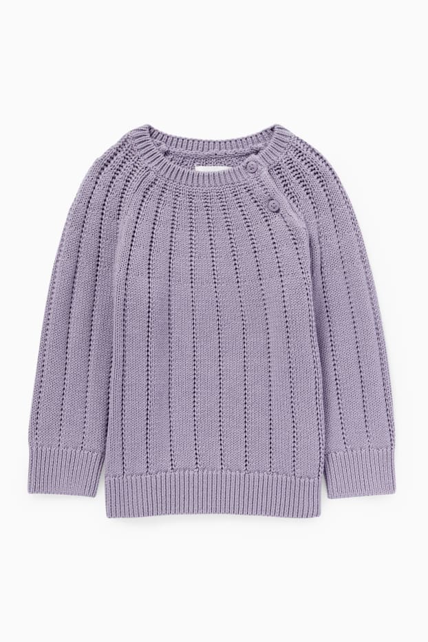 Bebeluși - fete - Pulover bebeluși - violet deschis