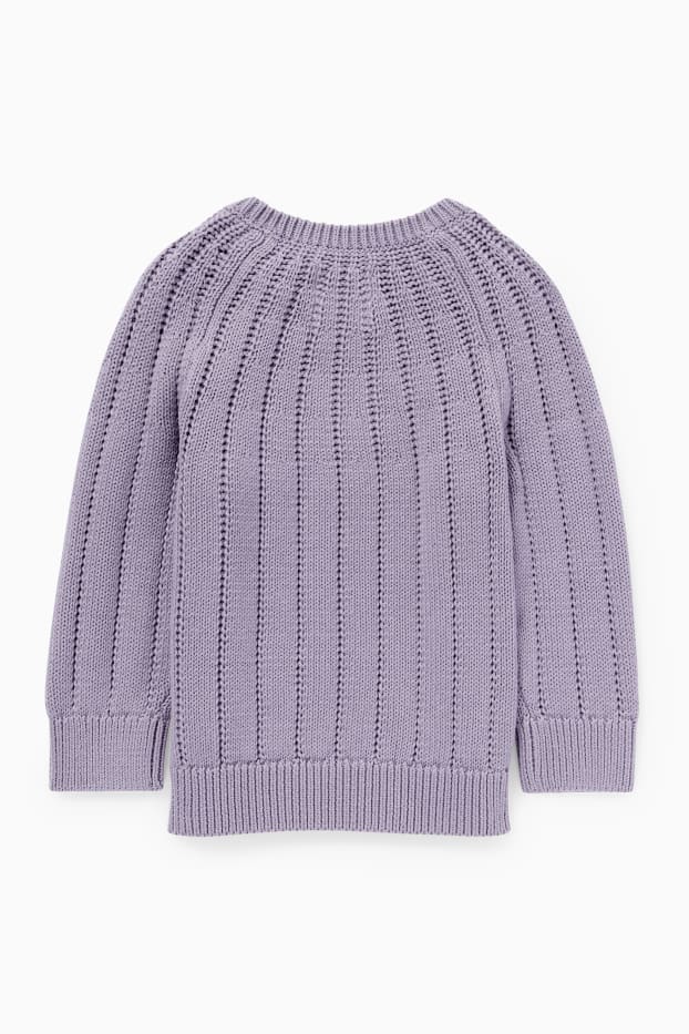 Bebeluși - fete - Pulover bebeluși - violet deschis
