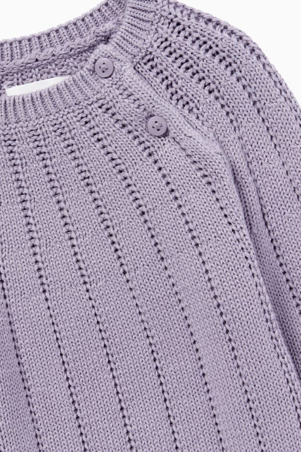 Bebeluși - fete - Pulover bebeluși - violet deschis