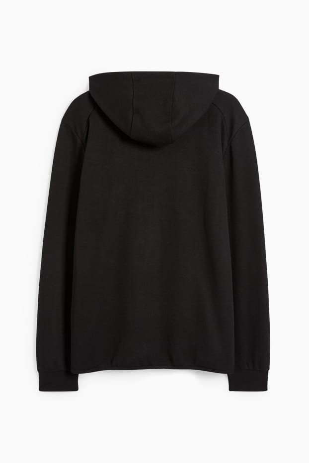 Hommes - Sweat de sport à capuche - noir