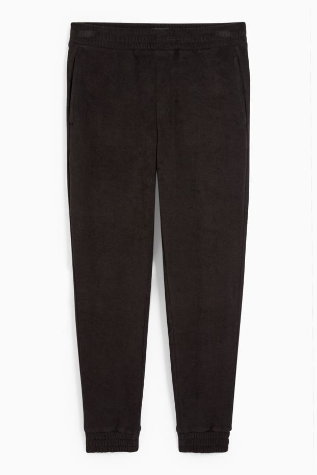 Herren - Frottee-Jogginghose - schwarz