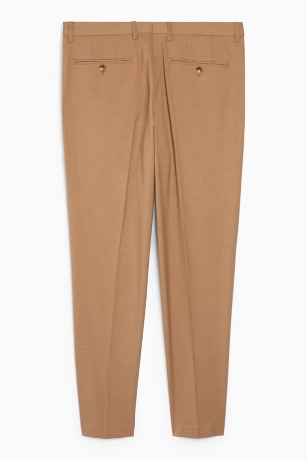 Men - Mix-and-match trousers - regular fit - Flex - stretch - light brown