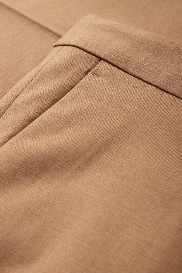 Men - Mix-and-match trousers - regular fit - Flex - stretch - light brown
