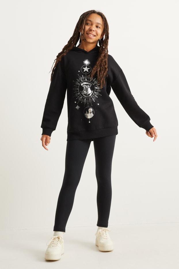 Kinder Mädchen - Multipack 2er - Thermoleggings - schwarz