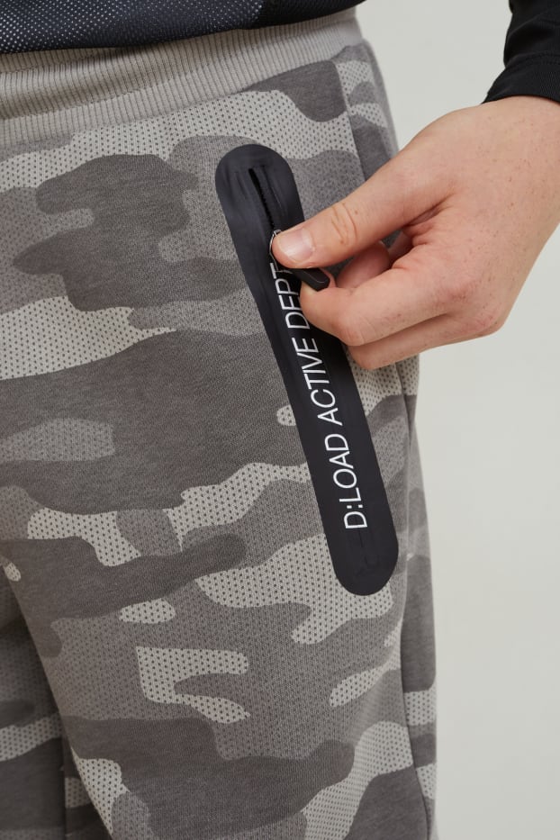 Kinder Jungen - Multipack 2er - Jogginghose - grau-melange