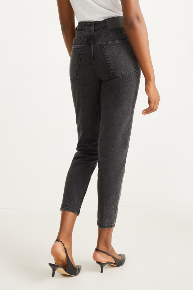 Dona - Mom jeans - high waist - LYCRA® - texà gris