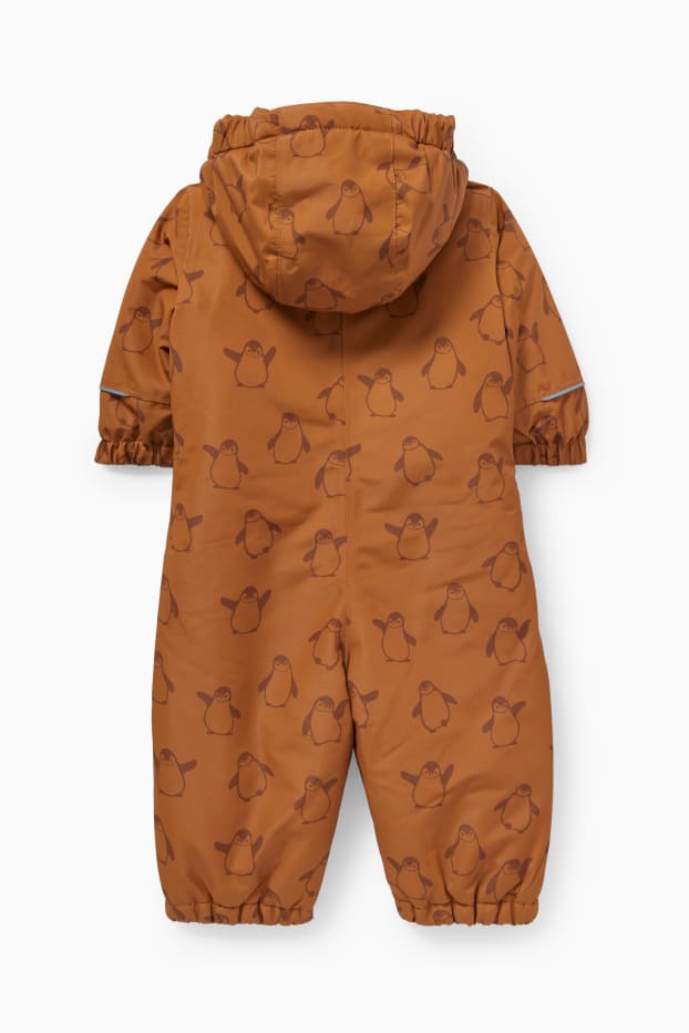 Baby: jongens - Babysneeuwpak met capuchon - bruin