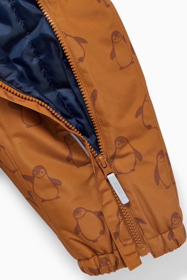 Baby: jongens - Babysneeuwpak met capuchon - bruin