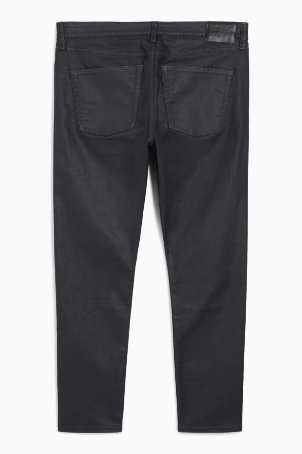 Heren - Slim tapered jeans - zwart