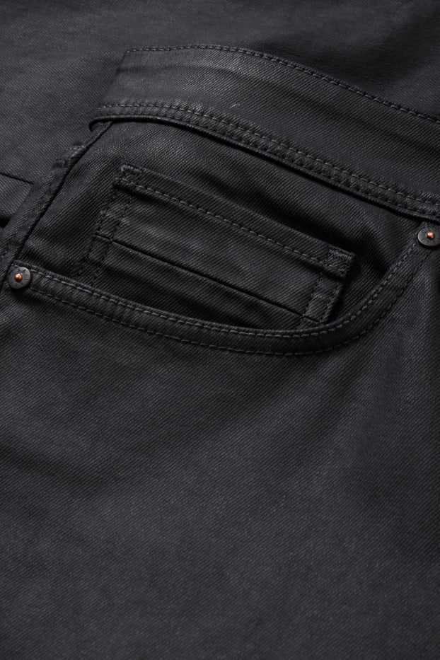 Heren - Slim tapered jeans - zwart