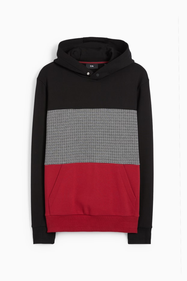 Herren - Hoodie - dunkelrot