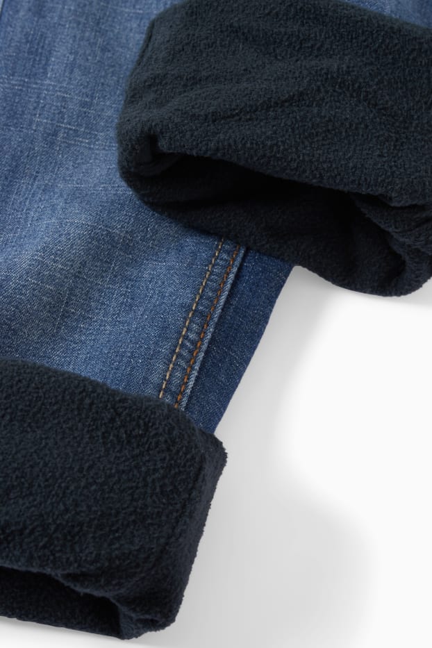 Children Boys - Slim jeans - thermal jeans - blue denim