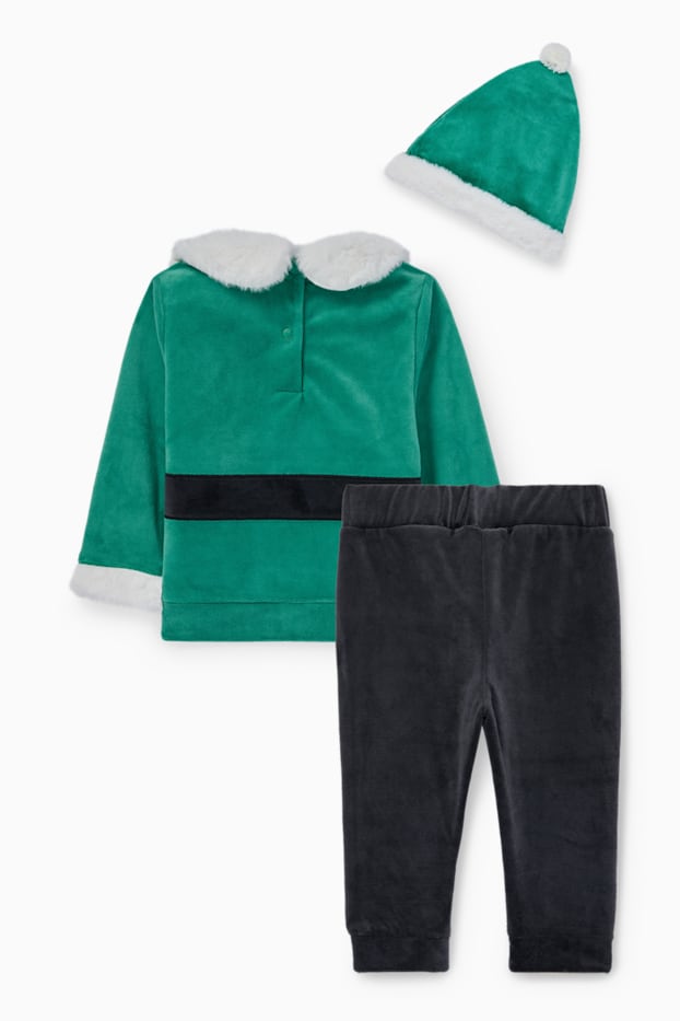 Baby Boys - Elf - Baby Christmas outfit - 3 piece - green