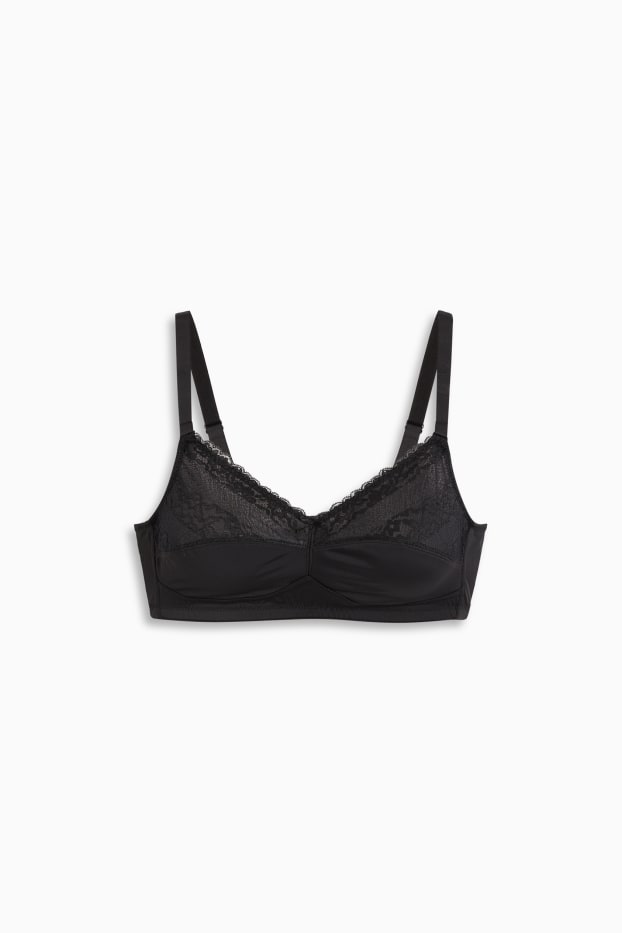 Damen - Minimizer-BH ohne Bügel  - schwarz