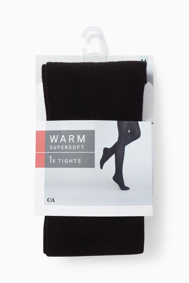 Women - Thermal tights - black
