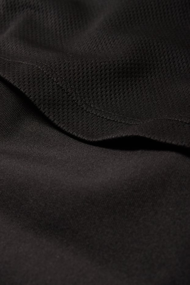 Children Boys - Leggings with shorts - 2-in-1 look - black