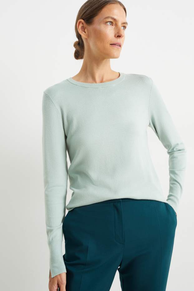 Damen - Pullover - mintgrün