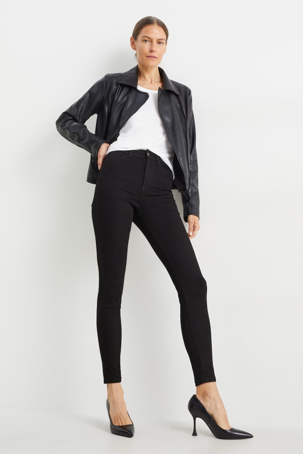 Femmes - Lot de 2 - jegging jean - high waist - noir