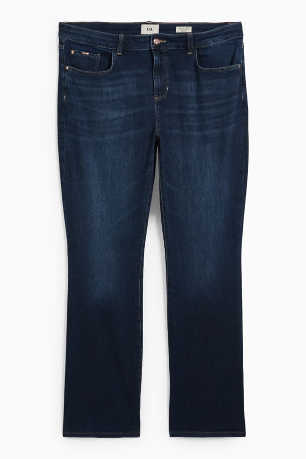 Women - Bootcut jeans - mid-rise waist - LYCRA® - blue denim