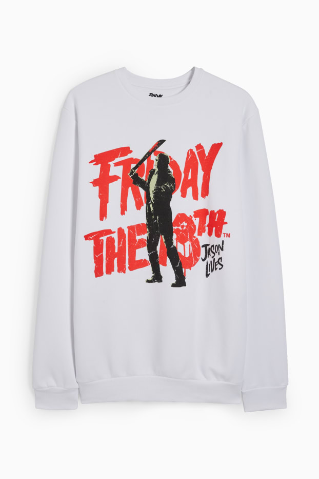 Men - Sweatshirt - Friday the 13th - white