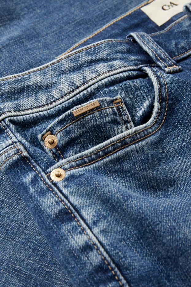 Dames - Straight jeans - mid waist - LYCRA® - jeansblauw