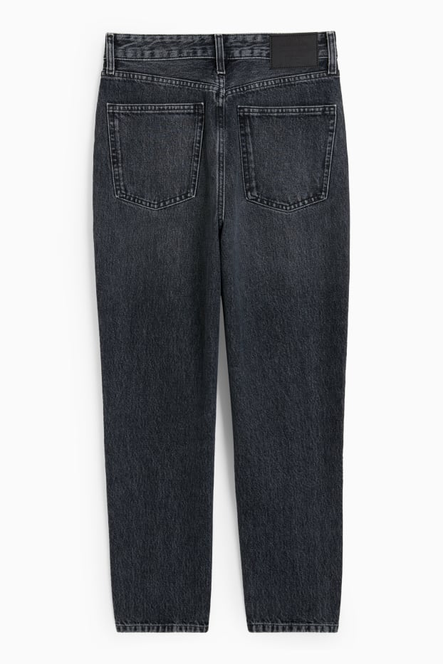Dámské - Mom jeans - high waist - džíny - šedé