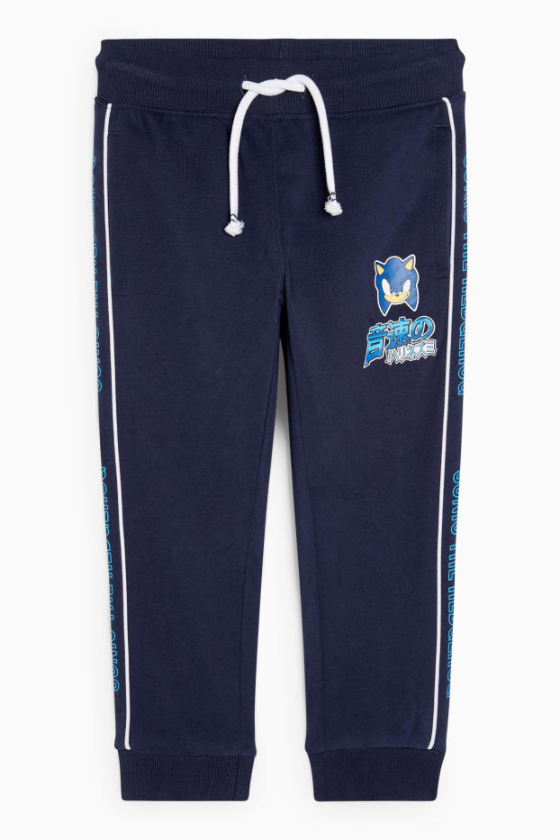 Kinderen: jongens - Sonic - joggingbroek - donkerblauw