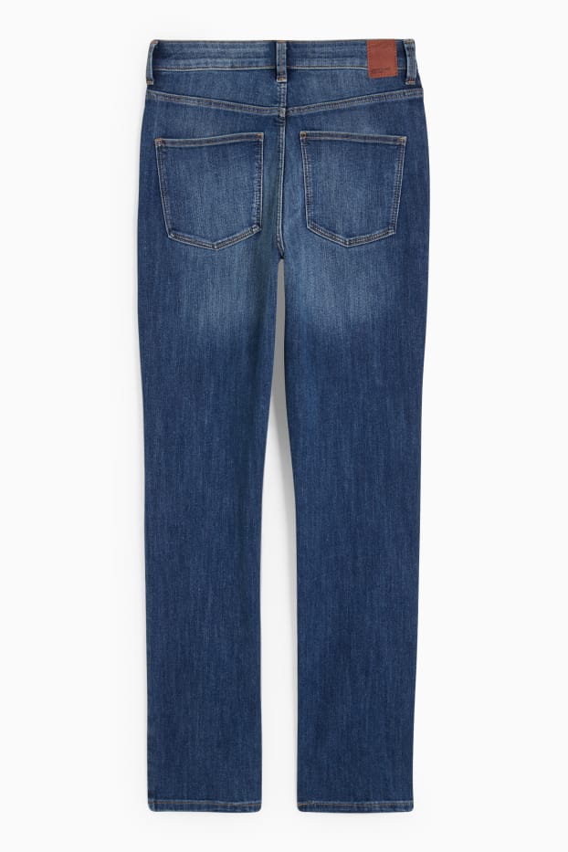 Femmes - Slim jean - high waist - jean bleu